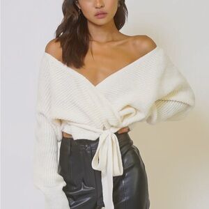 Cream Cable Knit Sweater